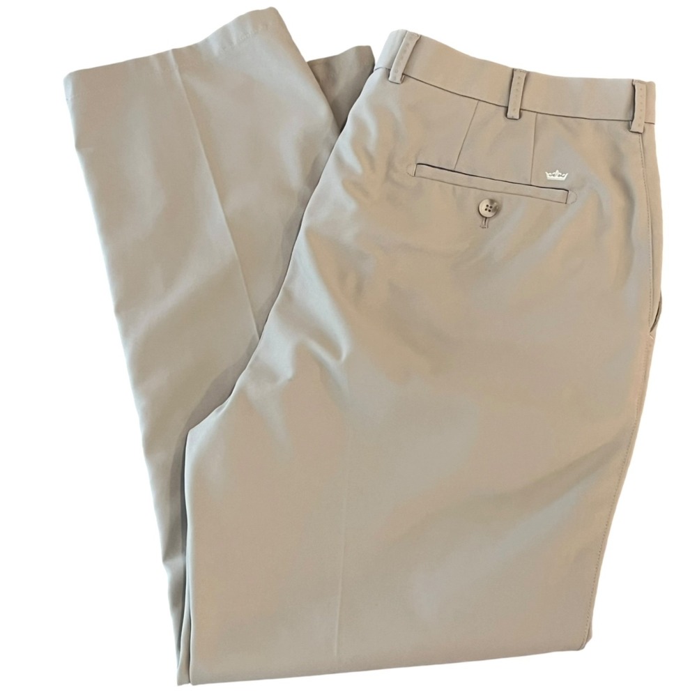 Peter Millar Pants Mens 38x32 (38x30) Tan Wicking Performance Golf Stretch